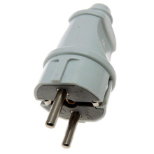 Вилка Универсал прямая с/з 16А белая (25/250)**