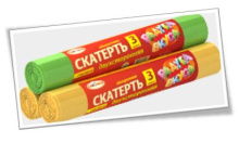 Скатерть ПЭ однораз 110х180см 5шт рул Авикомп (20)