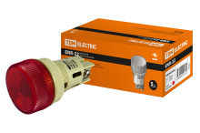 Лампа инд TDM ENR-22 красный 220В (10)