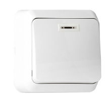 Выкл Smartbuy Юпитер 1кл подсв белый (10/200)