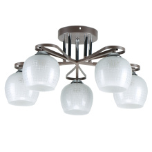 Люстра Модерн ЭкономСвет 10163/5COP+CR WT 5xE27