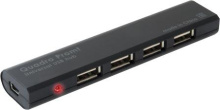 USB-хаб Defender Quadro Promt USB 2.0 4 порта, разъём для блока питания (120)