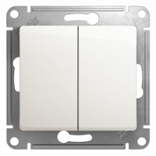 Выкл Glossa 2кл механизм перламутр (20)