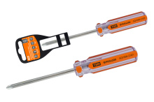 Отвертка крестовая PH3x200мм прозрачная рукоятка TDM (12/240)