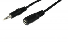 Удл. 3.5мм - 3.5мм 5 м Rexant черный (10)