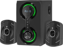 Колонки 2.1 Bt Defender Eclipse 20+2х10Вт FM/MP3(SD/USB)/ПДУ/LED-подсветка чёрный (4)
