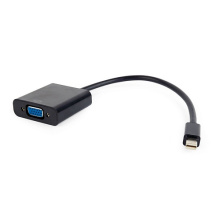 Переходник miniDisplayPort - VGA 20M/15F, 0.15м, Cablexpert, черный, пакет (1/100)