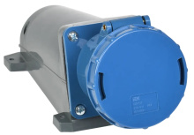 Розетка 133 стац. 2Р+РЕ 63А 220В IP54 IEK (2)