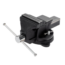 Тиски 100мм слесарные поворотные с наковальней Kranz