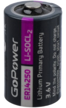 ER14250 (1/2АА) GoPower 3,6V (10/500)