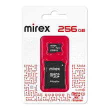 micro-SD Mirex_256GB Class10 UHS-I U3 + адаптер (SDXC)