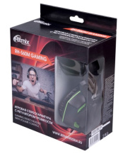 Гарнитура полнораз игровая Ritmix RH-560M Gaming 1.8м чёрный/зелёный (1/20)