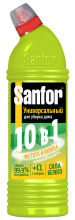 Ср-во д/уборки Sanfor 750г универсал Лимонная свежесть с хлором (15) акция