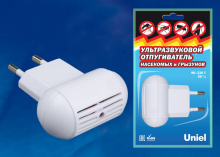 Отпугиватель насекомых и грызунов Uniel UDR-E10 30м2 белый (10)
