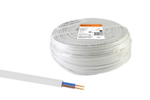 Провод ШВВП 2x0,75 ГОСТ 100м белый TDM (100)