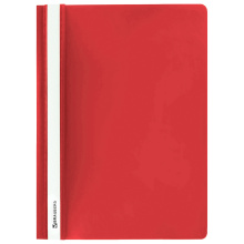 Папка-скоросшив. А4 130/180мкм Brauberg красный  (75/25)