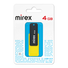 Флэш-диск Mirex  4GB City желтый