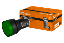 Лампа инд TDM AD-22DS(LED) зеленый 110В (10)