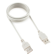 Удл. USB AM-AF 1.8м Cablexpert медь серый пакет (1/200)