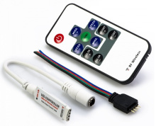 Контроллер RGB 12В  2A 24Вт IP20 Smartbuy пульт ДУ (25)