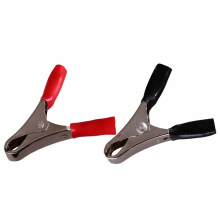 Зажим "крокодил"  10А 50мм (2шт/уп) красный+черн Rexant (10)