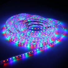 Лента диод 220В IP67 14.4Вт/м RGBY 5050 60LED/м 600Лм/м 7мм 50м General 1режим (шнуры 5215/5216)(50)