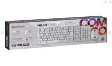 Набор Defender Milan C-992 RU клав+мышь белый (20)