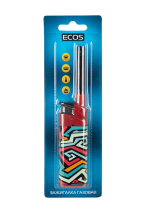 Зажигалка газовая ECOS 089С блистер (120) 