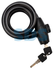 Замок тросовый 100см взломостойкий черный Четыре сезона (60)