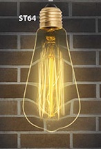 Лампа накал конус ST64 60Вт Е27 Uniel Vintage Golden (100)