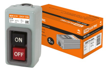 Кнопочный выкл 2кн TDM ВКН-306 3Р 6А 230/400В IP40 (10)