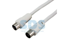 Удлинитель шт. TV - гн. ТV  1,5 м белый Rexant (10)