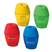 Точилка пластик Brauberg "Diamond" 1 отв. с контейнером ассорти (24/720)