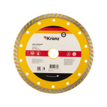 Диск отрезной алмазный Турбо 180x22.2х2.4х10мм Kranz (10)
