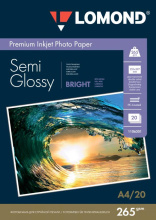 Бумага А4 LOMOND 265/20 полуглянцевая двусторонняя (37)