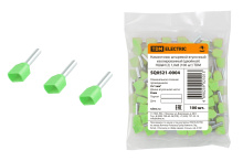 Наконечник штыр втул изол двойной  1.0мм²- 8 TDM НШвИ(2) 100шт (30)