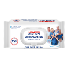 Салфетки влаж 150шт универсальные д/семьи, клапан Смарт (20)