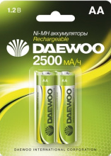 Акк NiMh R 6 2500мАч Daewoo 2xBL (20)
