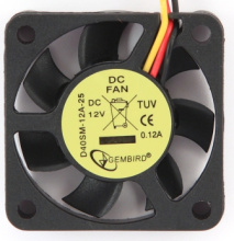 Вентилятор GEMBIRD 40*40*10 втул. 3pin провод 25см