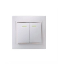 Выкл. IEK Кварта 2кл. бел. подсв. (10/200)