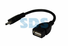 Кабель USB AF - miniB OTG 0.15м Rexant (10)