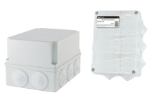 Коробка TDM 190х140х120мм IP44 10ввода штрихкод (12)