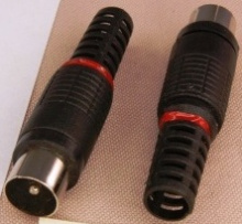 Штекер TV Proconnect без пайки черный (10)