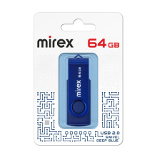 Флэш-диск Mirex 64GB Swivel синий