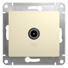 Розетка Glossa TV механизм бежевый (10)