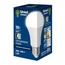 Лампа диод A60 10Вт Е27 4000К 900Лм Uniel датч. движ. освещен. (10)