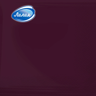 Салфетки Лилия 33х33 2сл 20шт Бордовый (15)