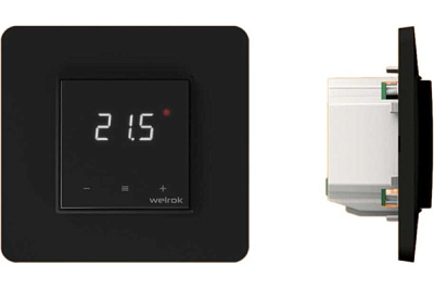 Терморегулятор Welrok lis 16А 220В сенсорный черный