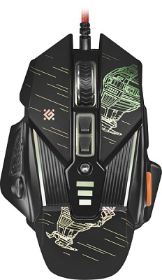 Мышь игр Defender sTarx GM-390L 8кн 3200dpi подсв прогр кнопки черный (40)