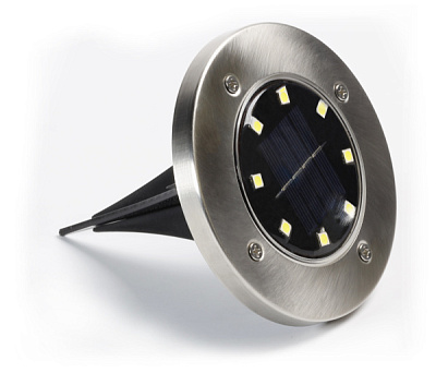 Св-к на солн бат Smartbuy 113 8LED 13см сталь пластик (4/48)